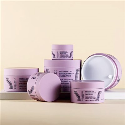 Frascos de plástico púrpura