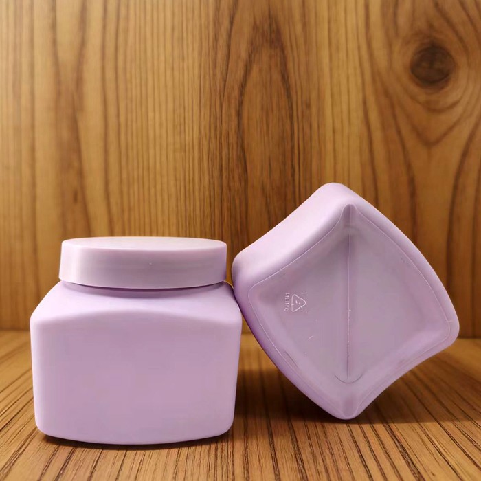 Purple cream jar